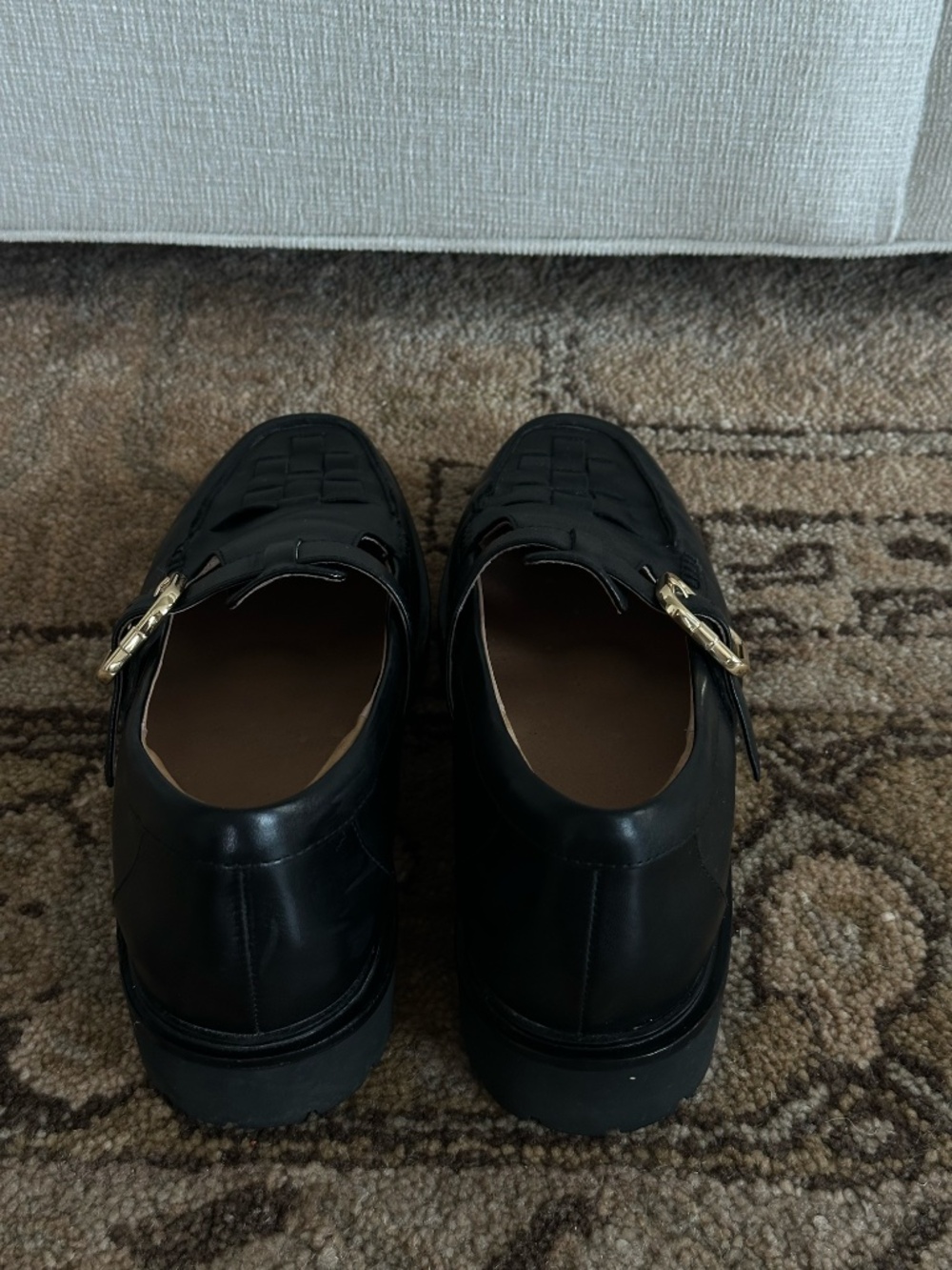 NWOT Bared Footwear Emutail Black Leather Loafers Size 41 (US 10.5) - Picture 4 of 7